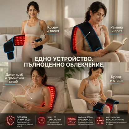 VitaBeam™ Терапевтичен колан с червена светлина
